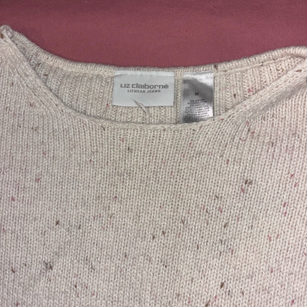 Liz Claiborne Women's Speckled Knit Sweater